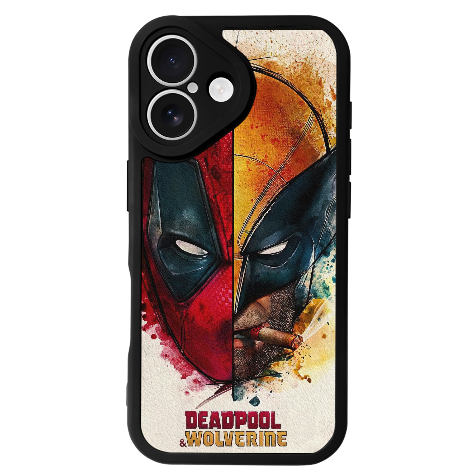 （画像用） Deadpool デッドプール 【iPhone 16シリーズ対応】シリコンスマホケース（レザー調） 材質：シリコン